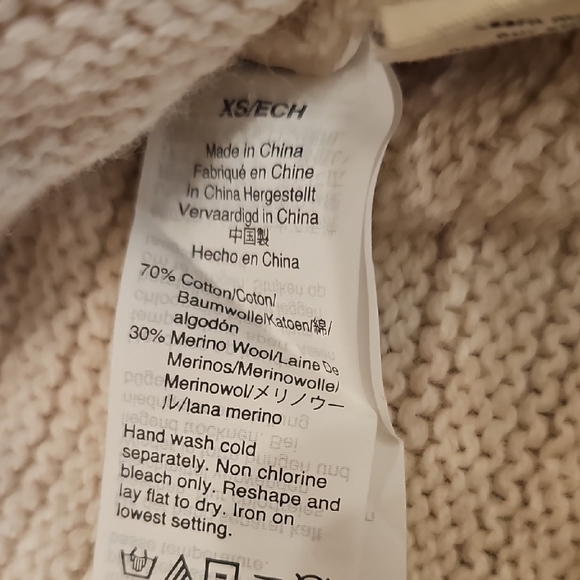 Madewell Cream Ruffle Neck Ruffle Sleeve Sweater - Picture 8 of 9